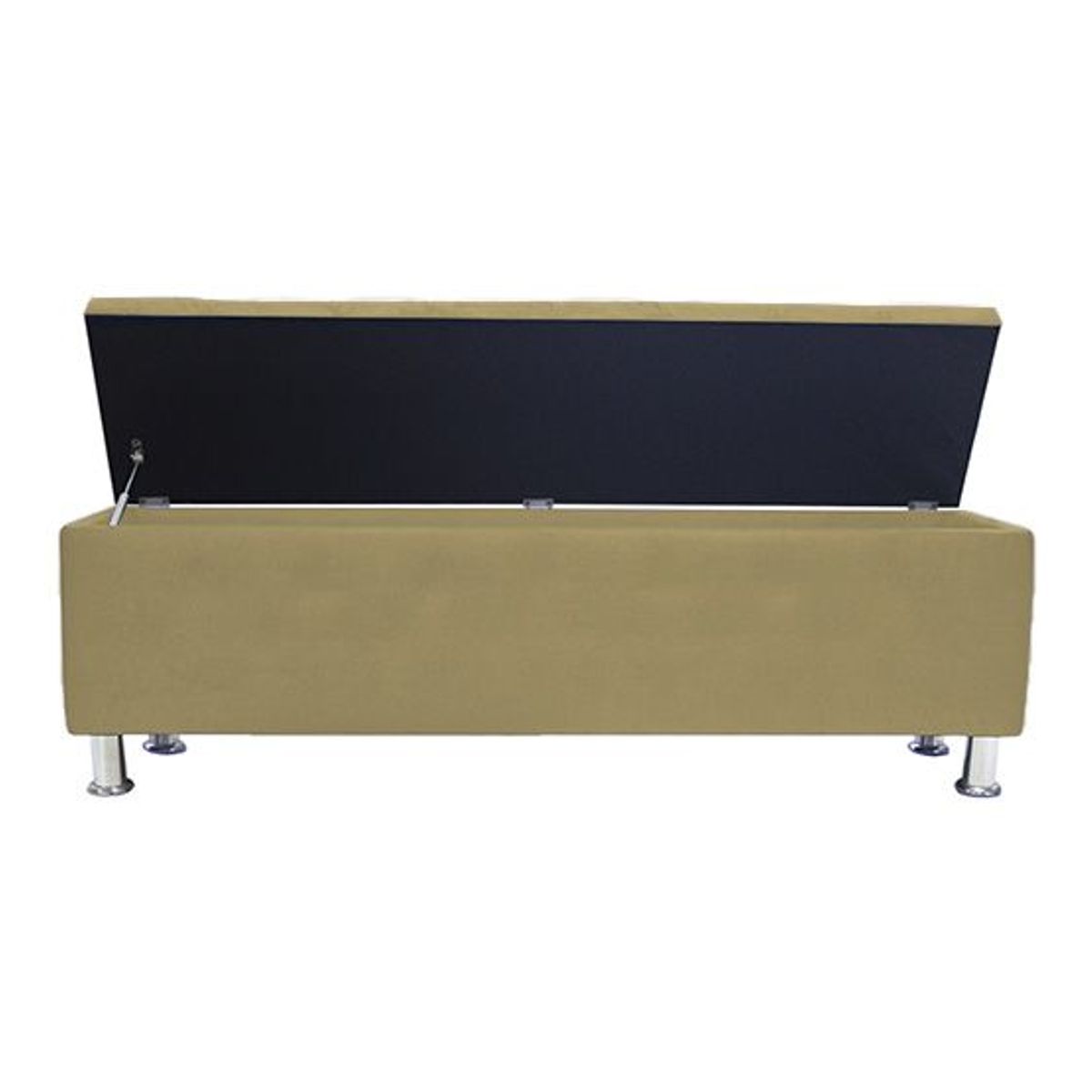 BARAKA HOME - Baúl Capitoneado Bunn 1 Plz - Beige Oscuro