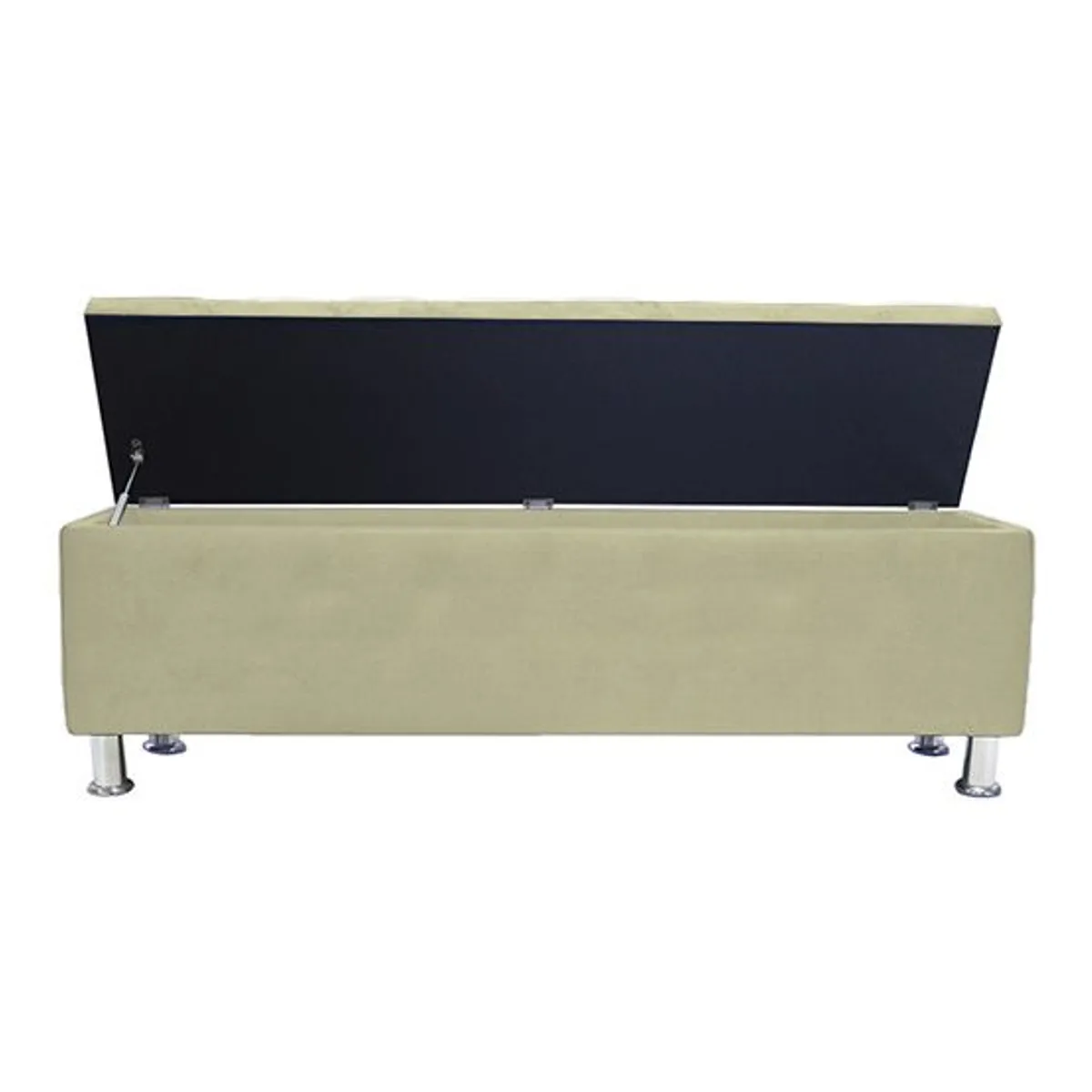 BARAKA HOME - Baúl Capitoneado Bunn 1 Plz - Beige Claro