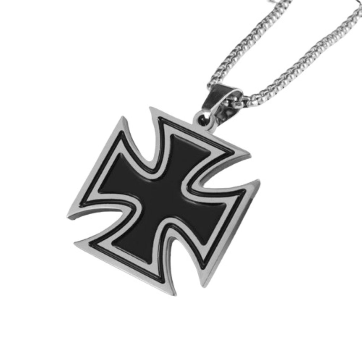 GENERICO - La cruz de Malta símbolo de los Mercedarios en Acero Inox