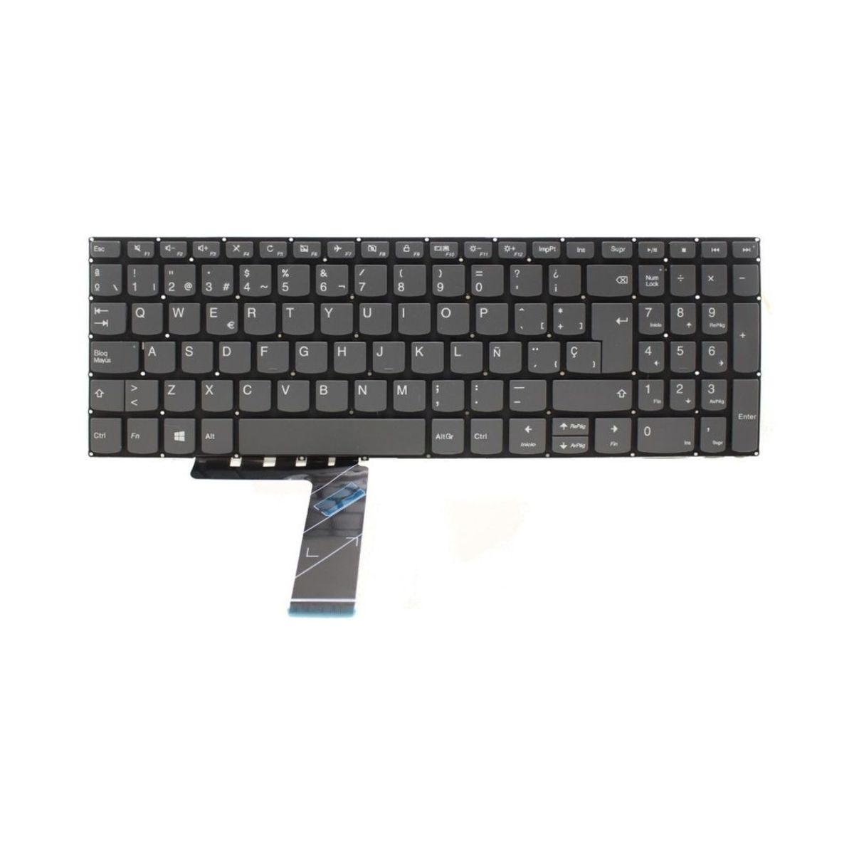 GENERICO - Teclado para Laptop Lenovo IDEAPAD 720S-15IKB, 720S-ISK