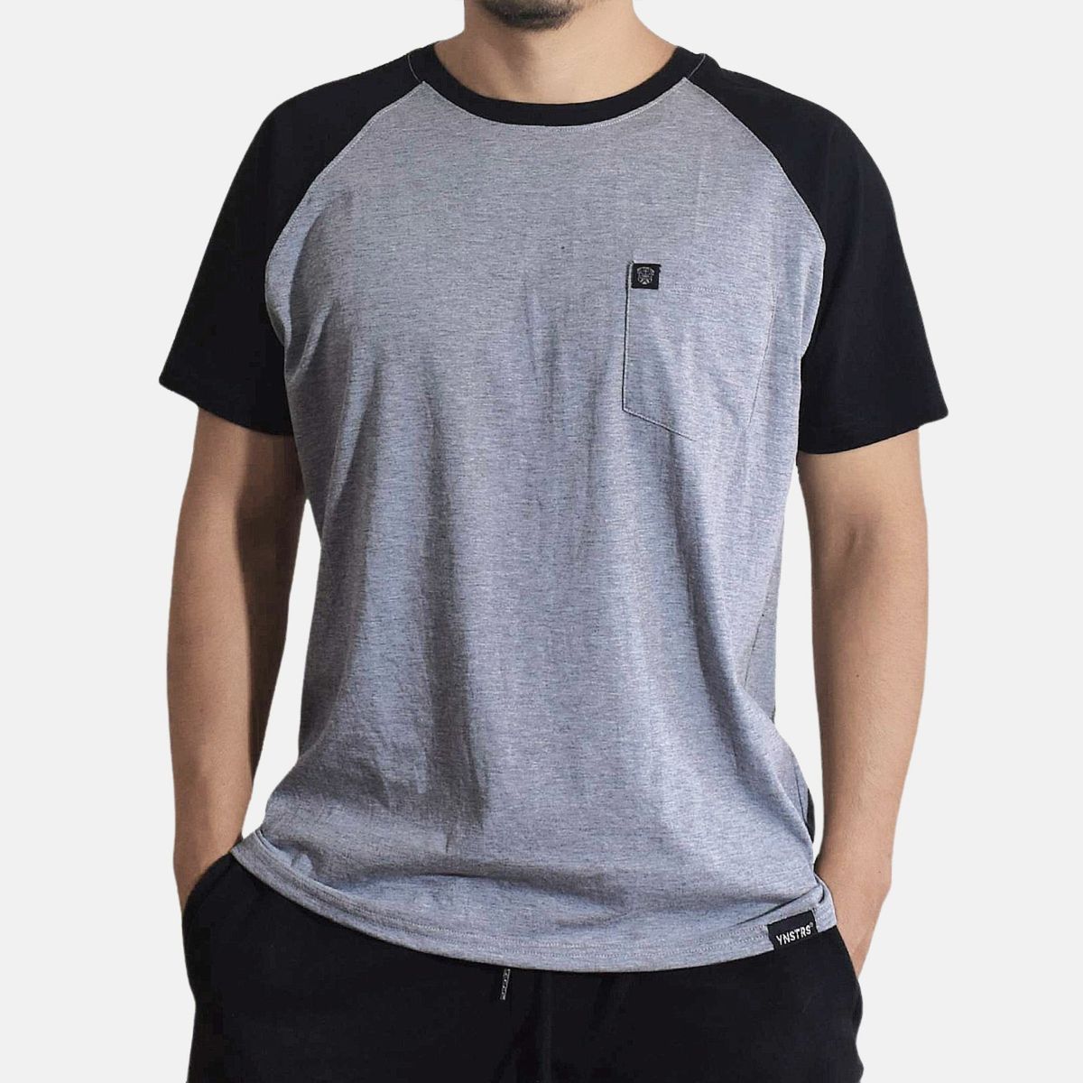 YONISTERS CLOTHING - Polo Ranglan de Algodón con Bolsillo Yonisters Clothing Melange