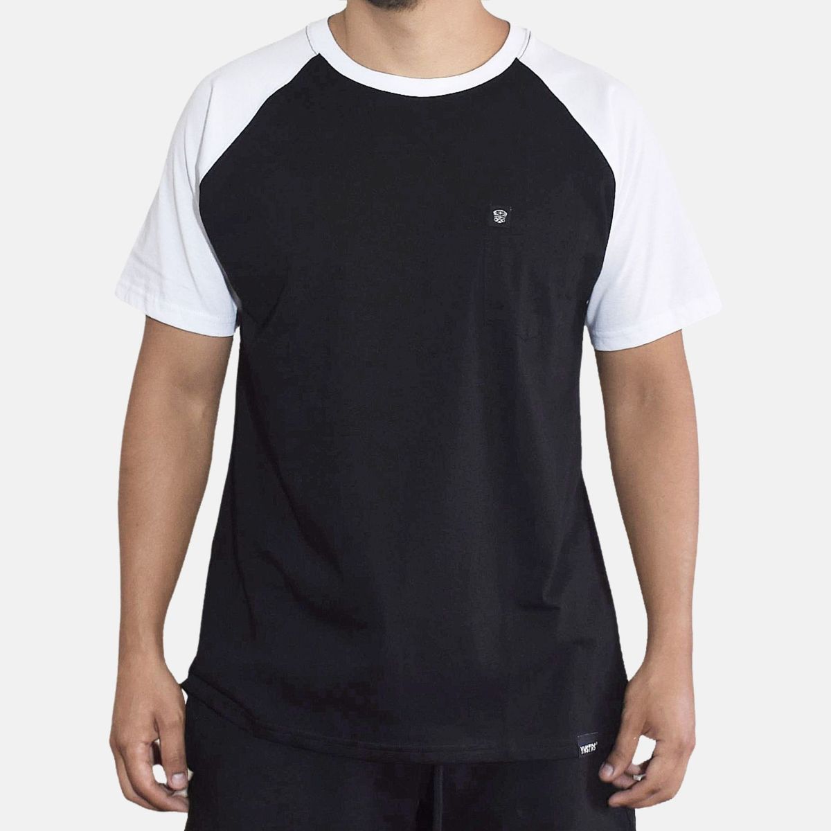 YONISTERS CLOTHING - Polo Ranglan de Algodón con Bolsillo Yonisters Clothing Negro