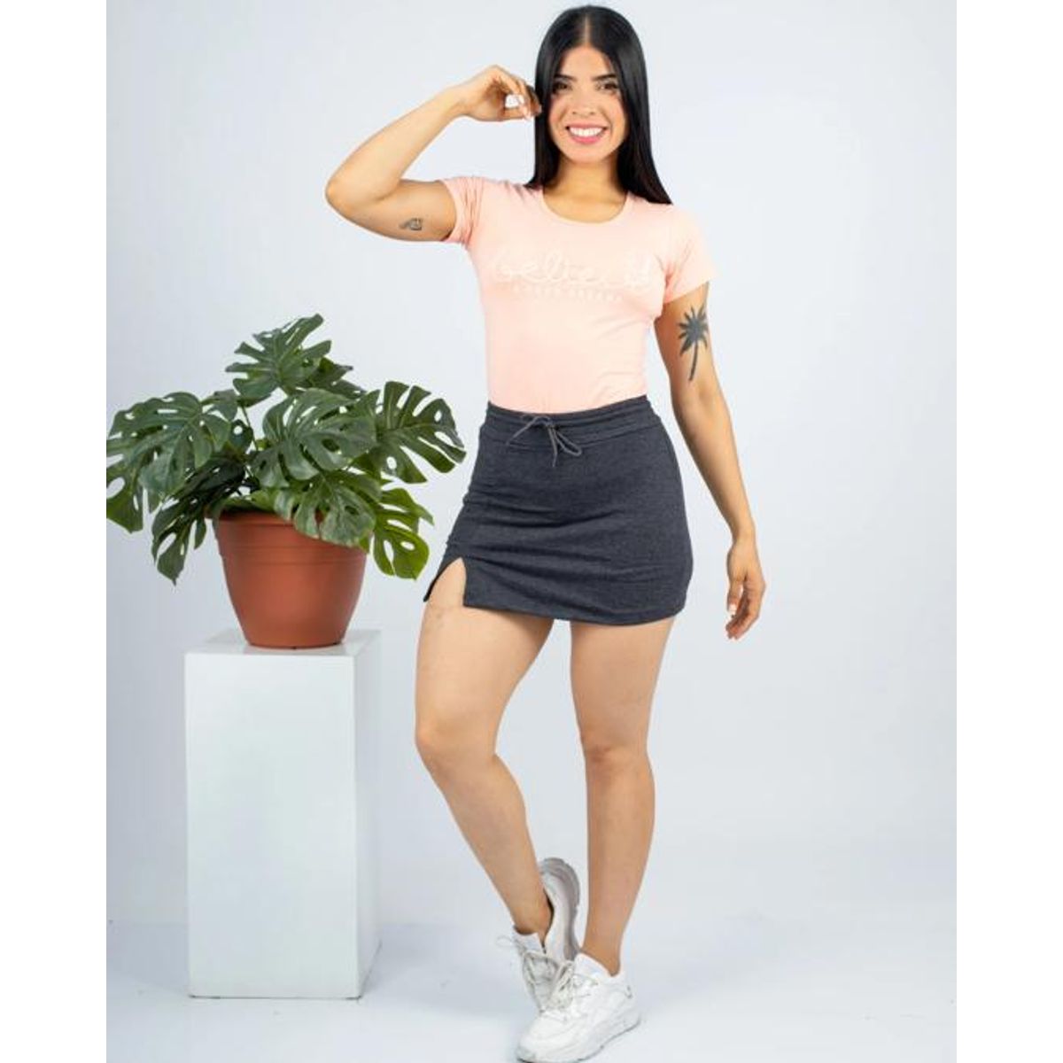 GENERICO - FALDA SHORT MUJER FRENCH TERRY DAMA