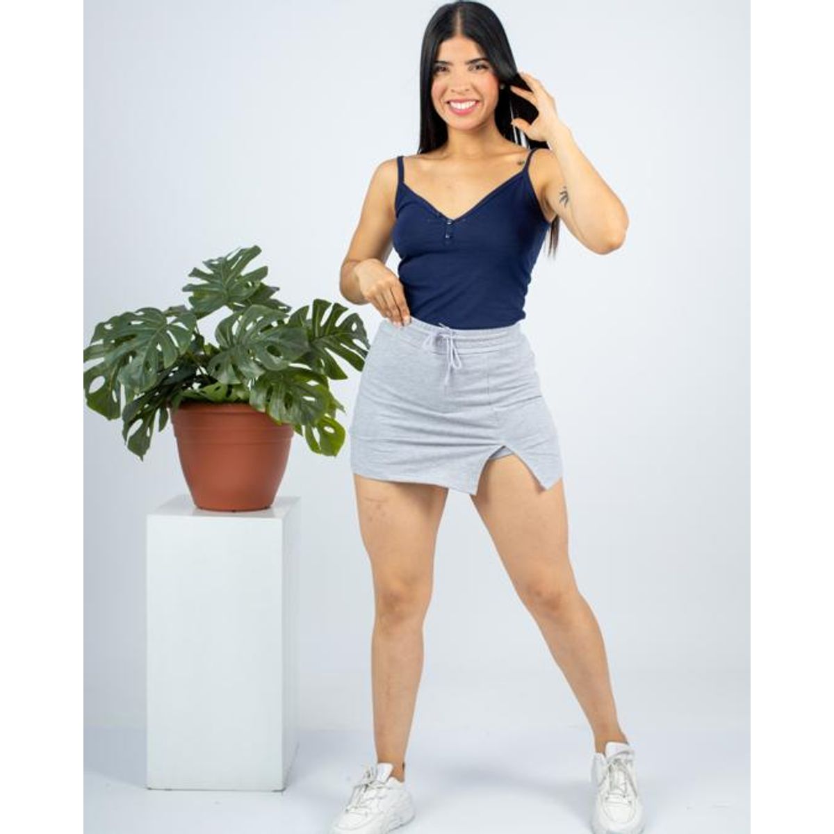 GENERICO - FALDA SHORT MUJER FRENCH TERRY DAMA