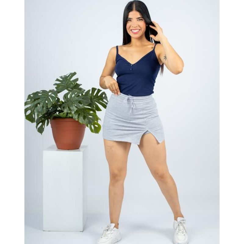 GENERICO - FALDA SHORT MUJER FRENCH TERRY DAMA