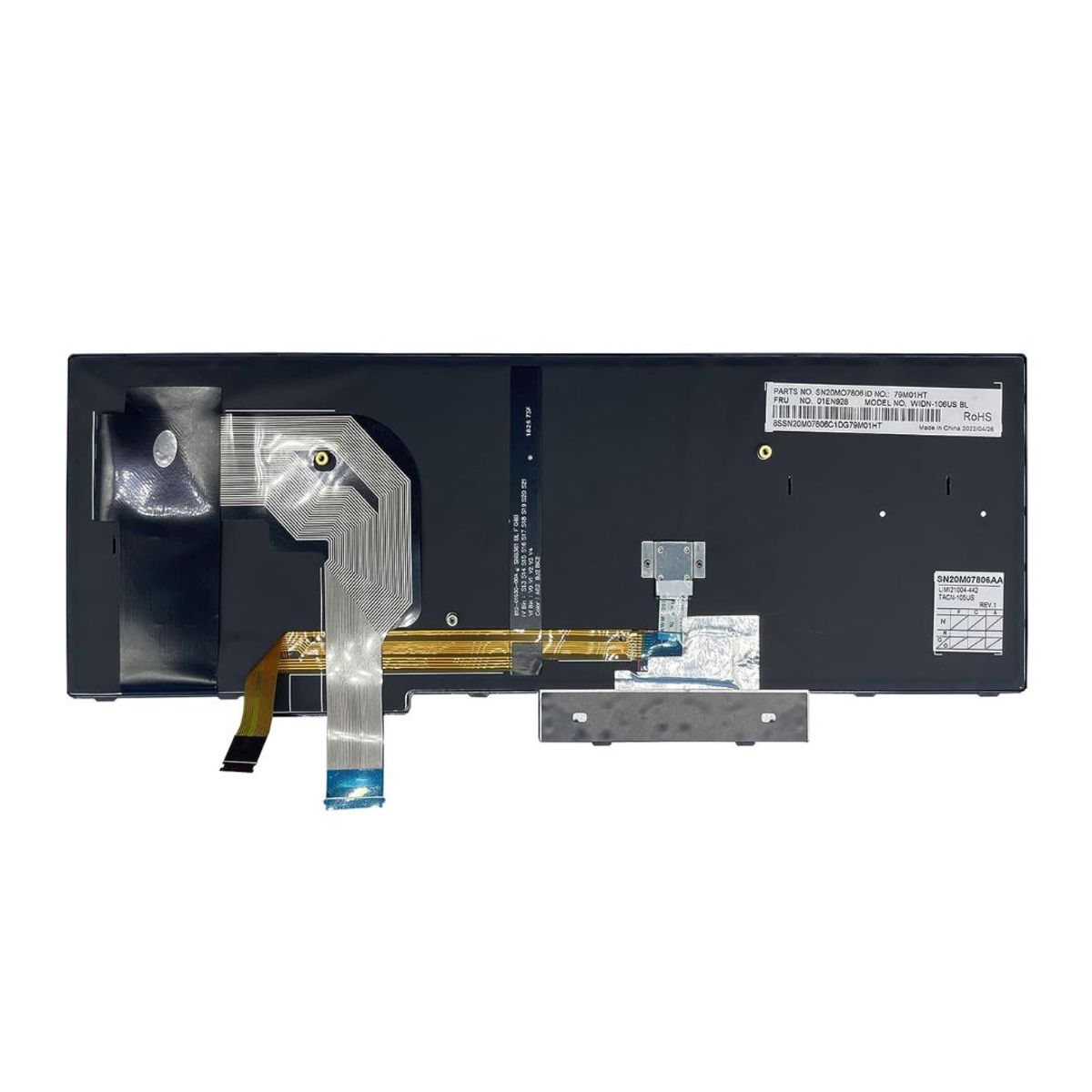 GENERICO - Teclado para Laptop Lenovo.  THINKPAD T580 P52S T570 Retroiluminado