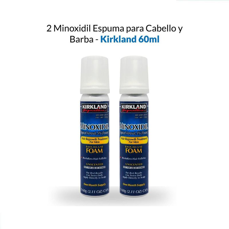 GENERICO - 2 Minoxidil Espuma Kirkland
