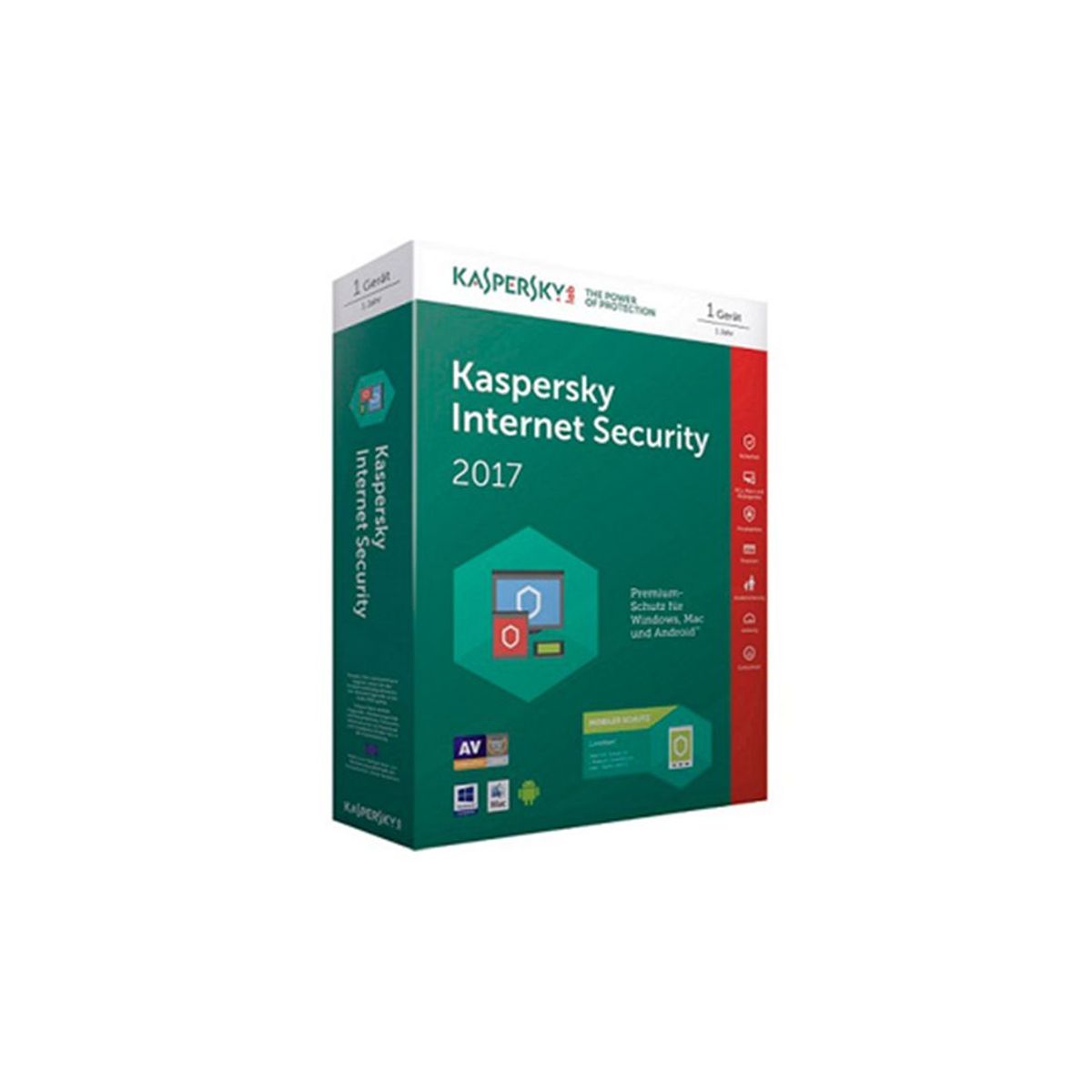 KASPERSKY - ANTIVIRUS KASPERSKY INTERNET SECURITY 2017 5PC - P/N: M11020035