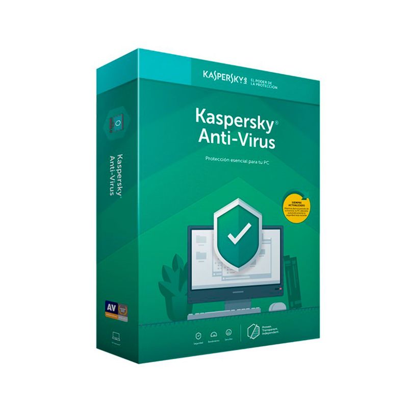 KASPERSKY - ANTIVIRUS KASPERSKY 1 PC, (2X1) LICENCIA 1 AÑO P/N: 7709015390597