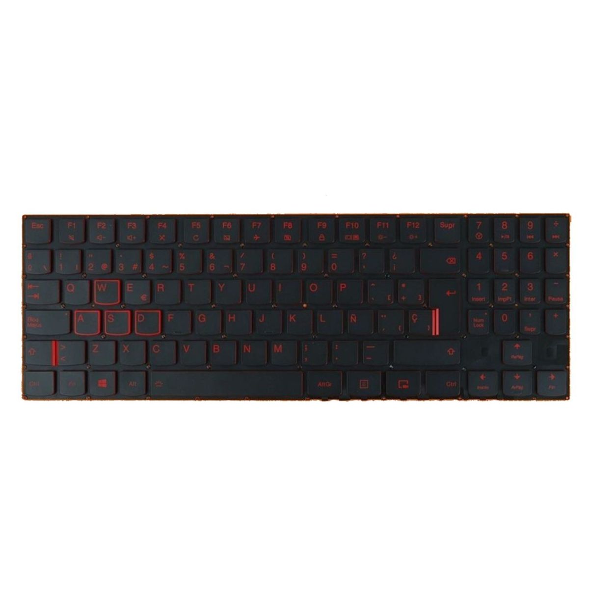 GENERICO - Teclado para Laptop Lenovo LEGION Y520-15IKB.  Y720-15IKB. Iluminado