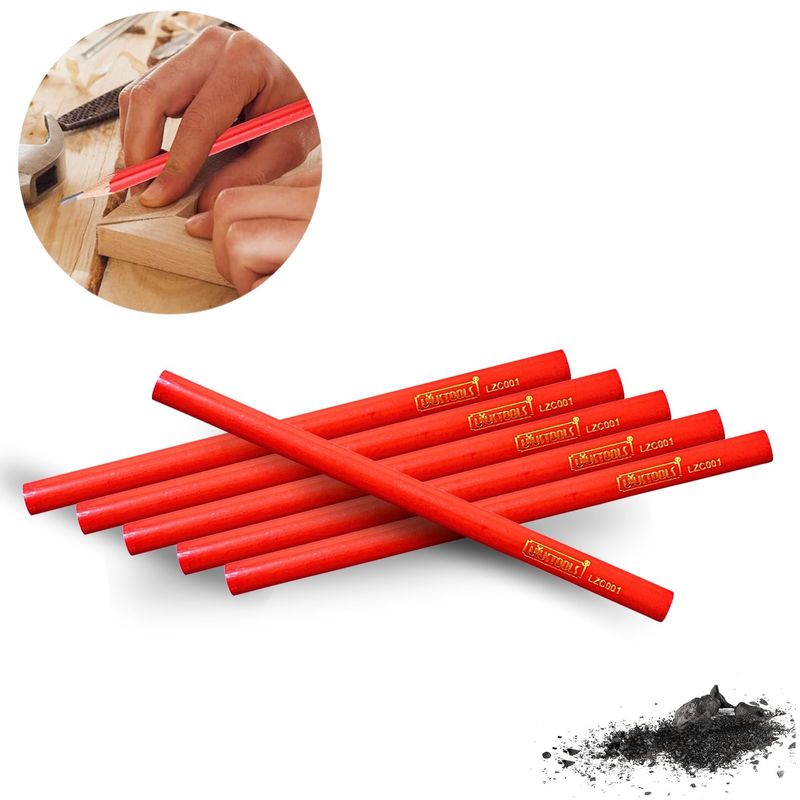 UYUSTOOLS - Set 6 Lápiz carpintero HB  - UYUSTOOLS