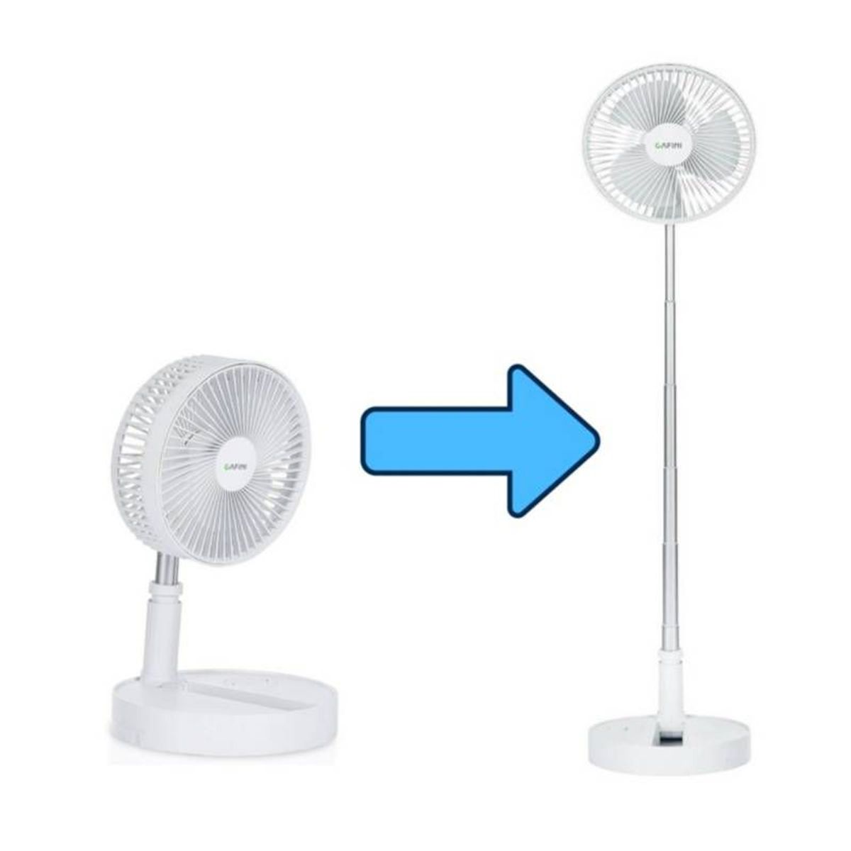 IMPORTADO MC - Ventilador Inalambrico 2 en 1 Cafini Pie y Mesa Batería 8000 mAh