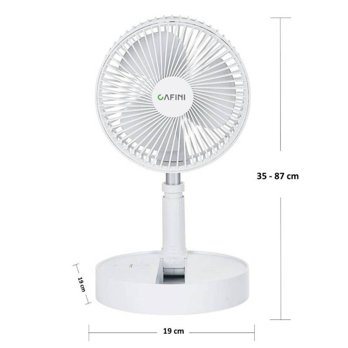 IMPORTADO MC - Ventilador Inalambrico 2 en 1 Cafini Pie y Mesa Batería 8000 mAh