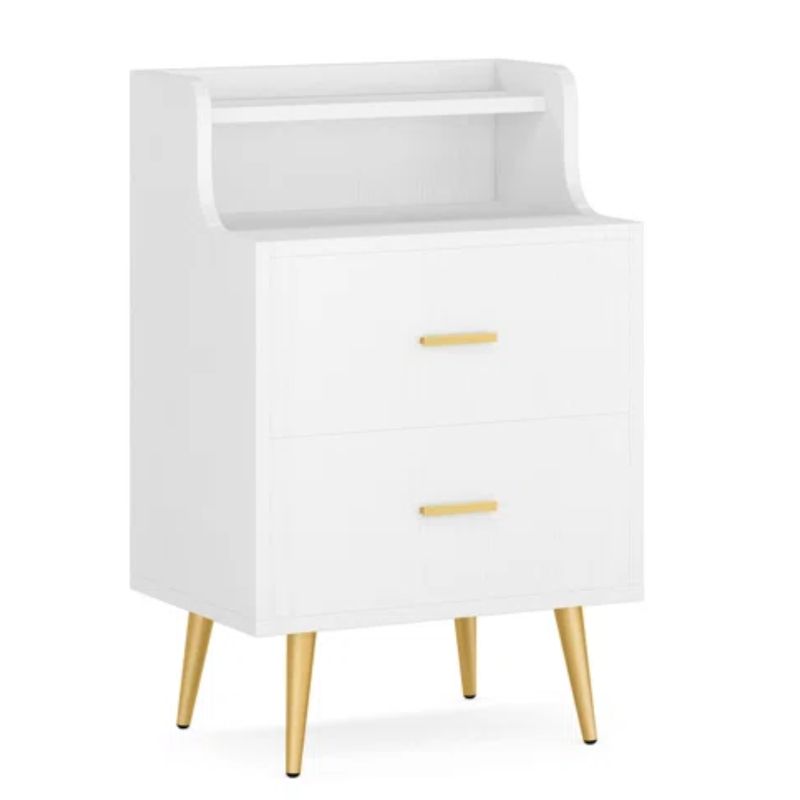 GENERICO - Velador Moderno Armado Amadeo Blanco - Petrox Home