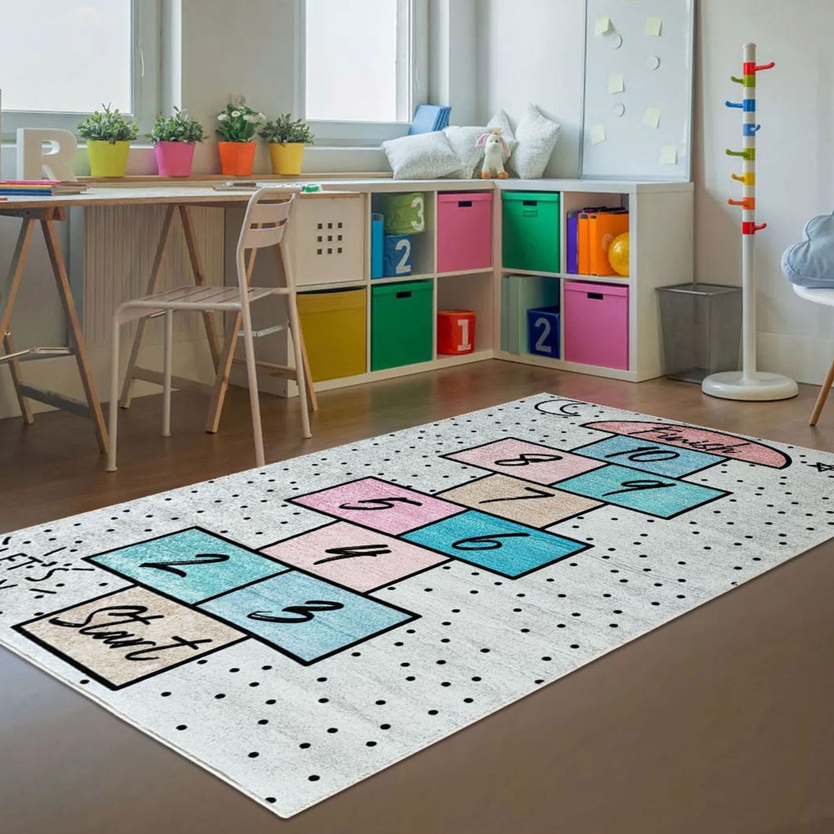 GENERICO - Alfombra Niños Juego Mundo 120 x 180cm