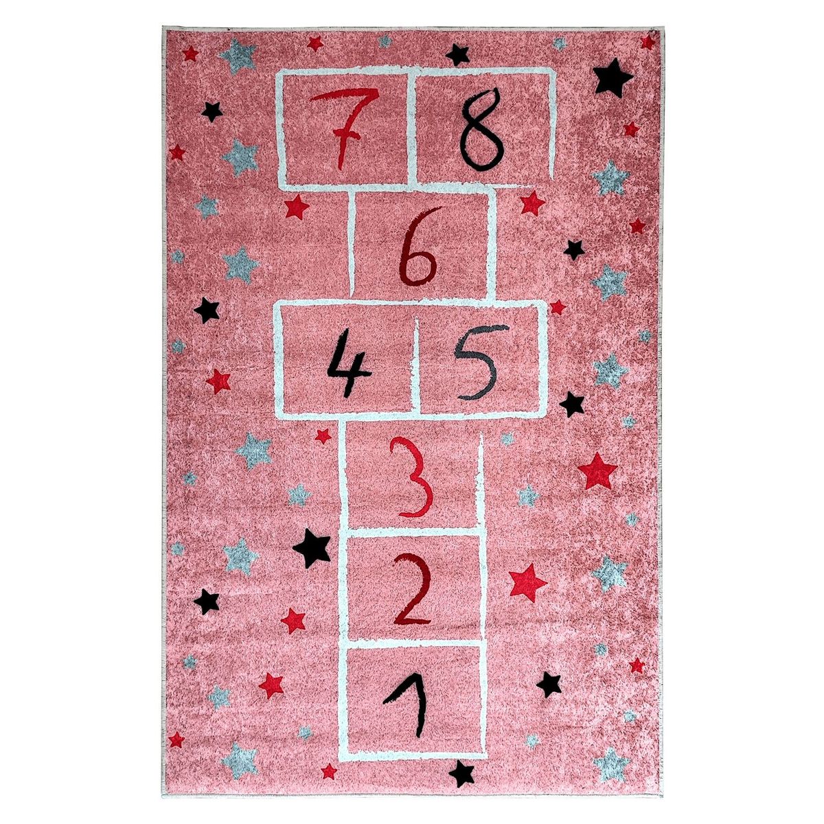 GENERICO - Alfombra Niños Juego Mundo Rosa 120 x 180cm