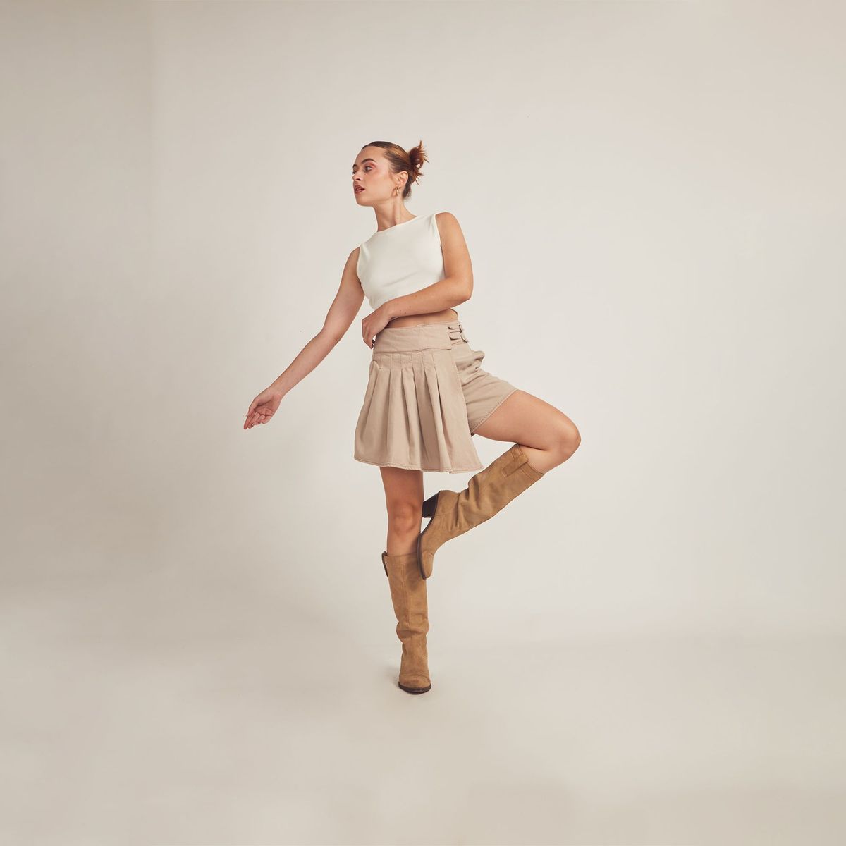 COTTON'S JEANS - Faldashort tableada Egla