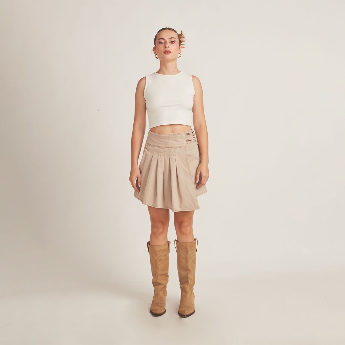 COTTON'S JEANS - Faldashort tableada Egla