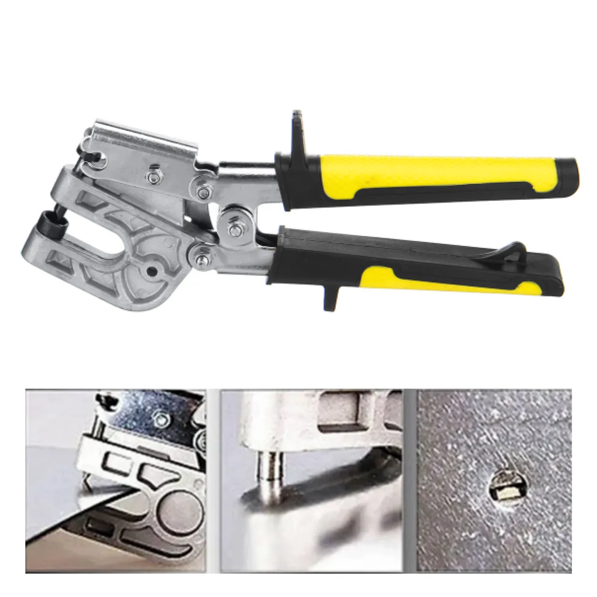 GENERICO - Pinza Punzonadora para Drywall para Unión de Perfiles - Ahorra tiempo