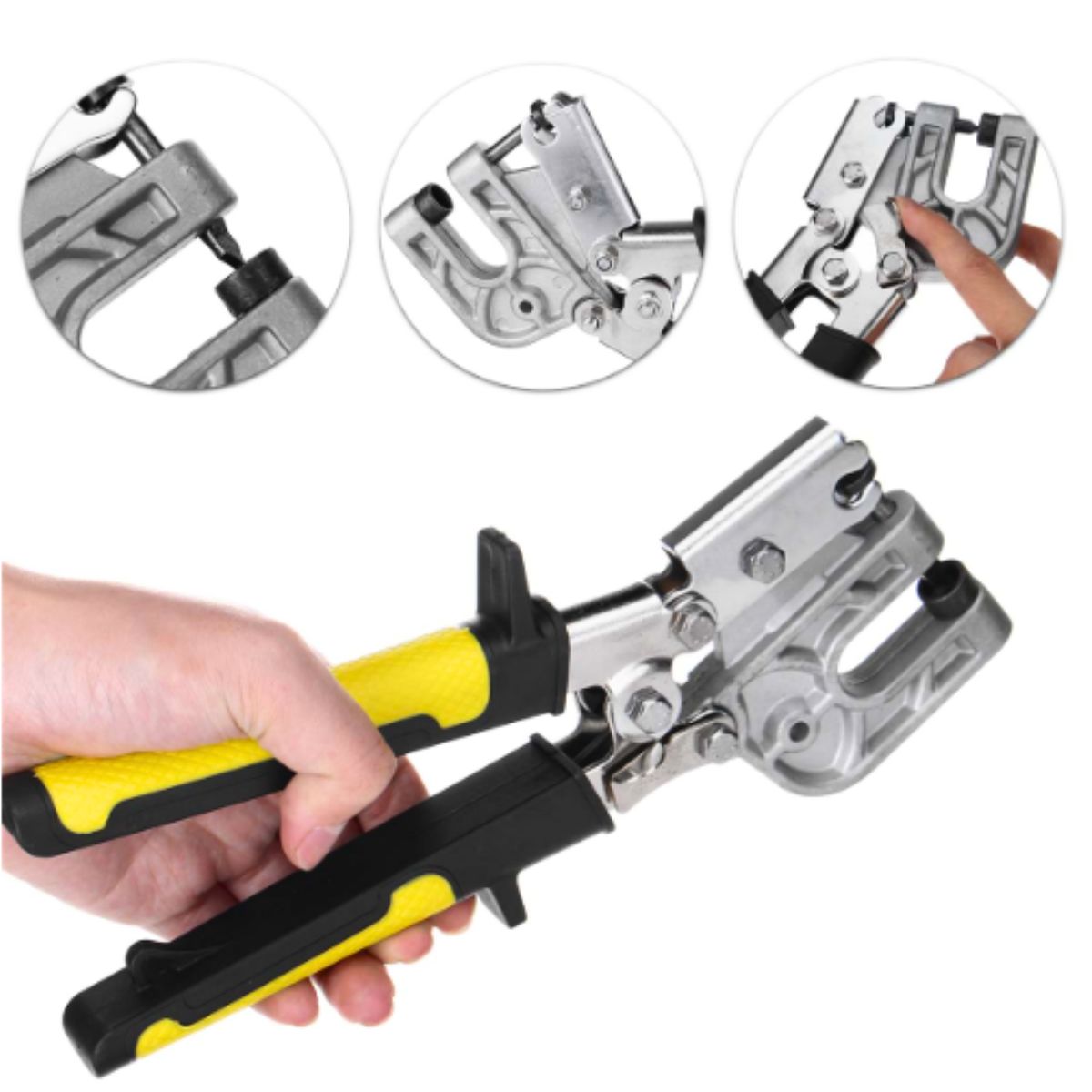 GENERICO - Pinza Punzonadora para Drywall para Unión de Perfiles - Ahorra tiempo
