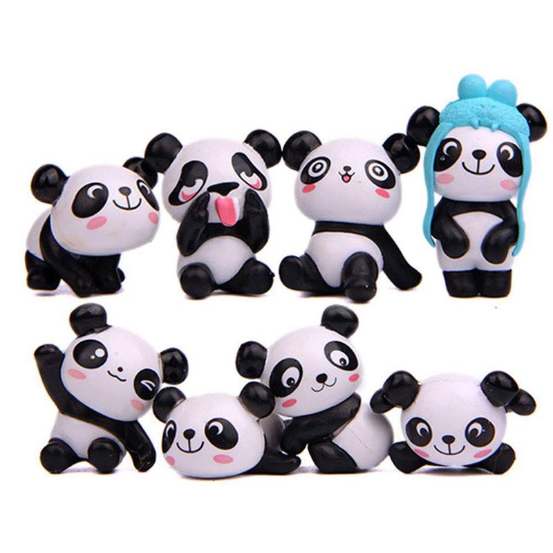 GENERICO - Adornos Pandas Acrílico Para Decoración Manualidades Regalos Pequeño