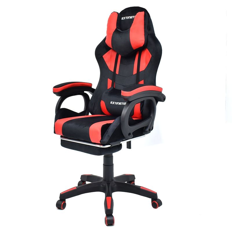 EXTINGTION - Silla Gamer Extingtion Sapp Gamuza Cuerina Color Rojo