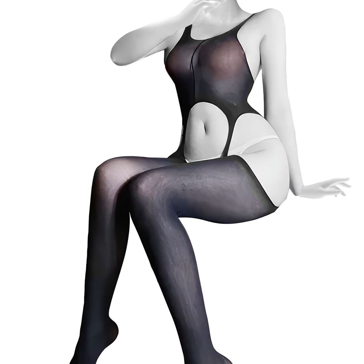 GENERICO - LENCERIA EXCLUSIVA Enterizo Cuerpo Completo con Detalles de Escote