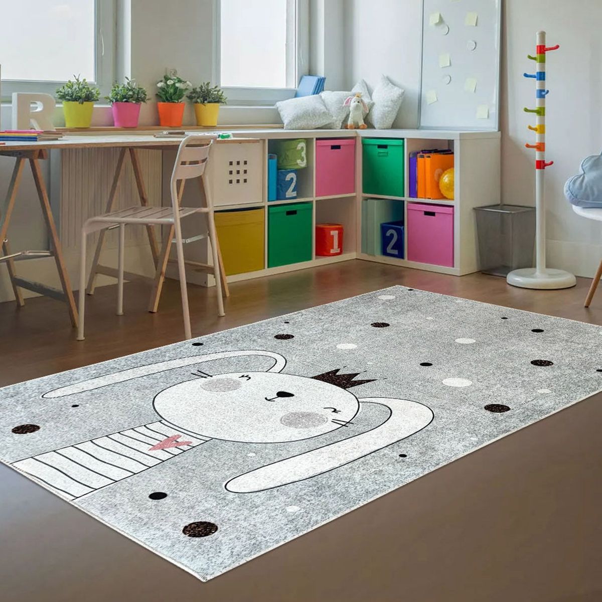 GENERICO - Alfombra Niños Conejita 120 x 180cm