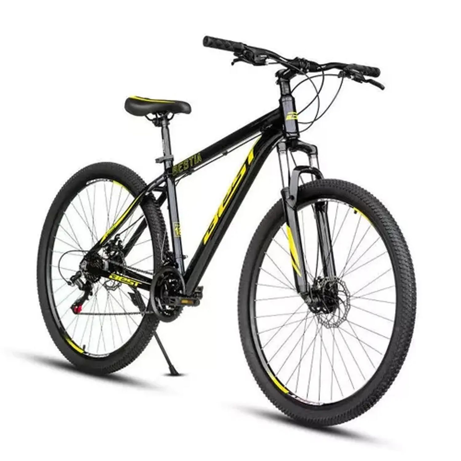 Bicicleta Best Bestia Aro 29 Aluminio 21V Negro-amarillo BEST