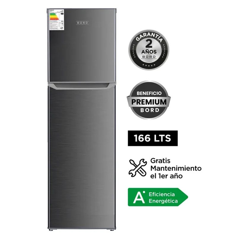 BORD - REFRIGERADORA BORD  Auto Frost 166LT RE166FS-H -GRIS