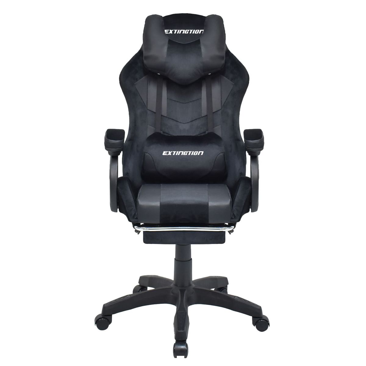 EXTINGTION - Silla Gamer Extingtion Sapp Gamuza Cuerina Color Negro