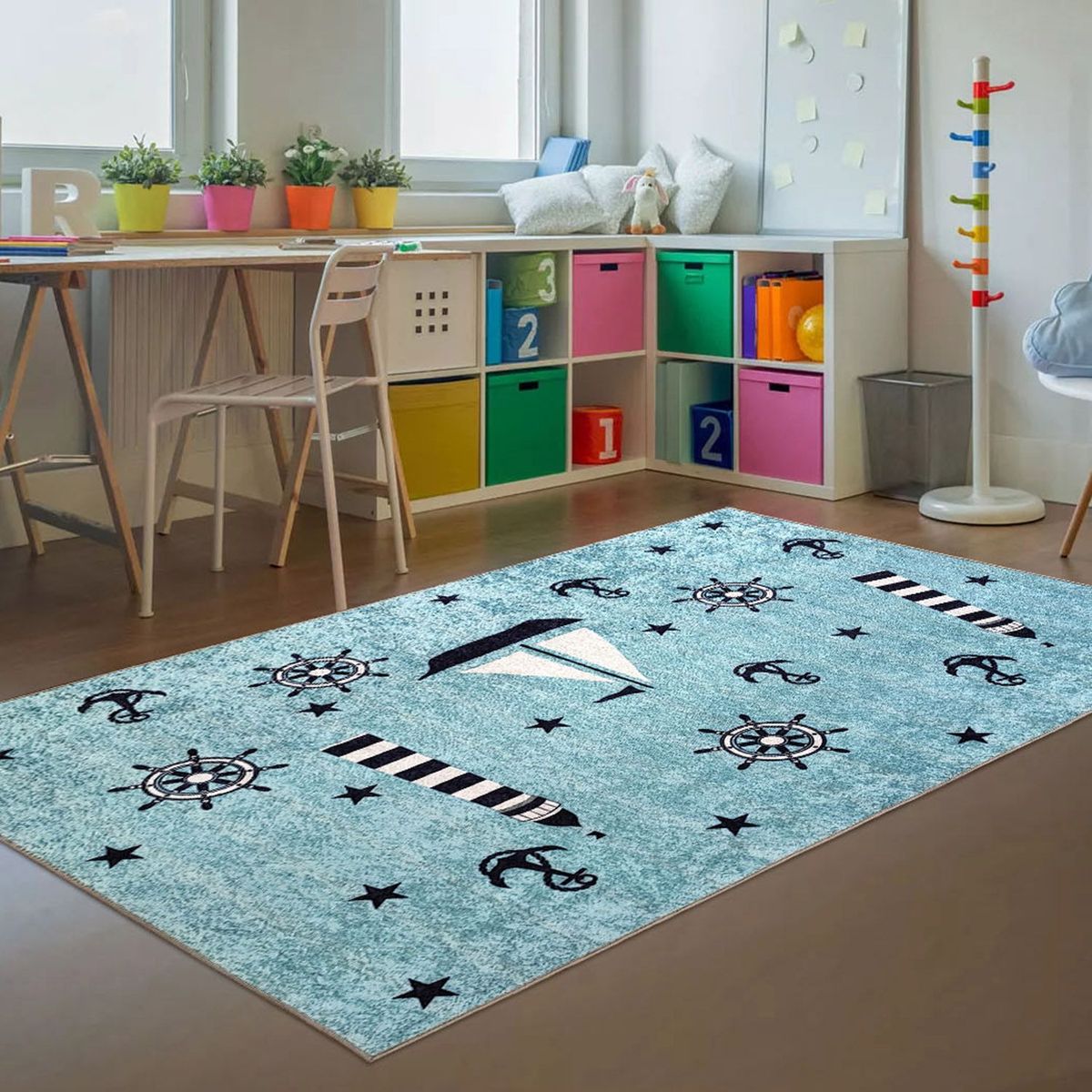 GENERICO - Alfombra Niños Océano 120 x 180cm