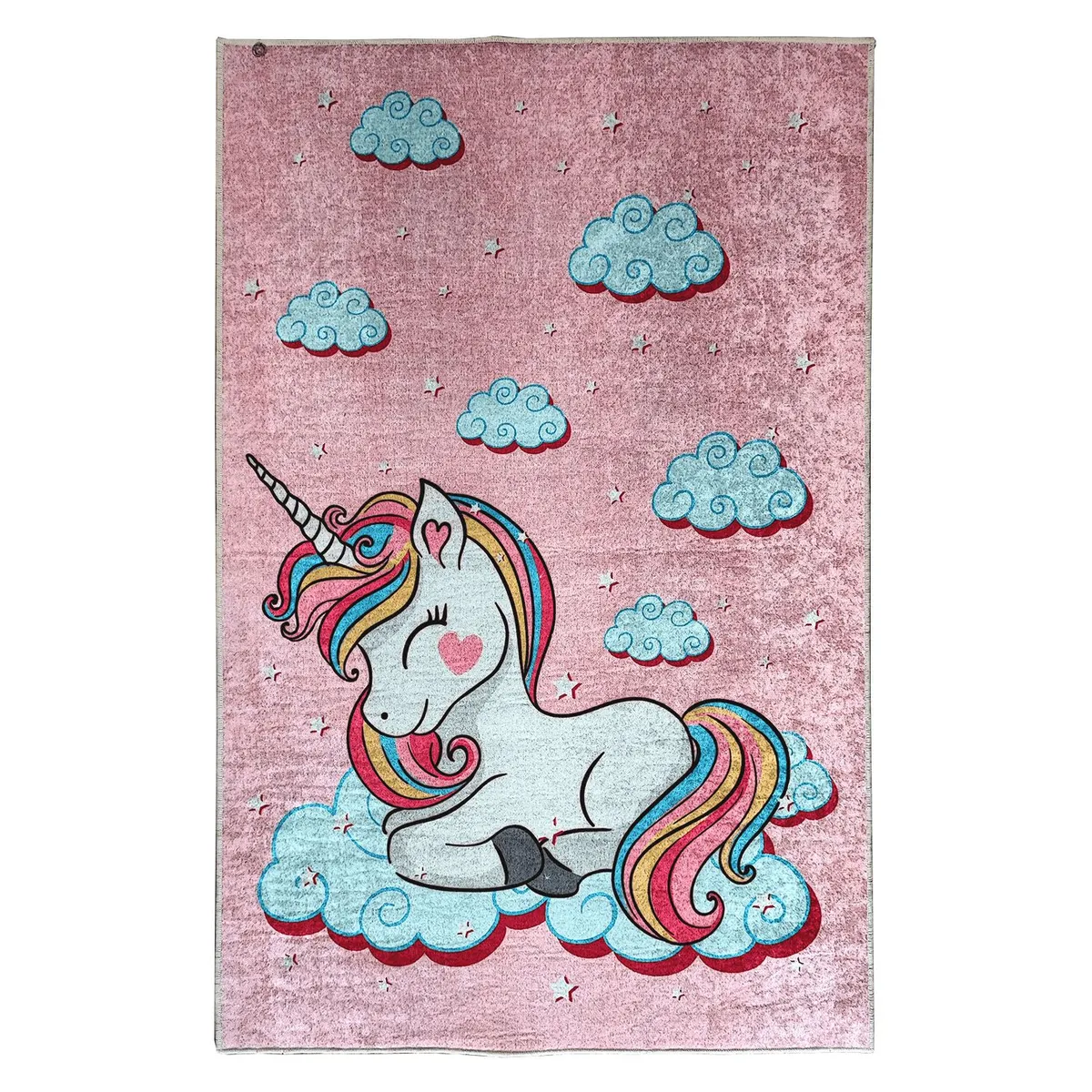 GENERICO - Alfombra Niños Unicornio 120 x 180cm