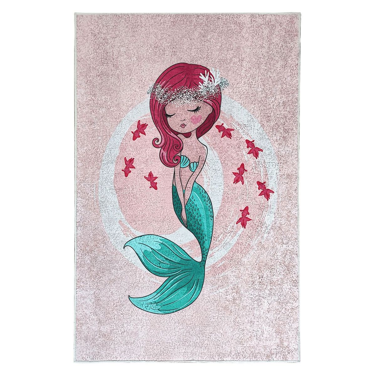 GENERICO - Alfombra Niños Sirena 120 x 180cm