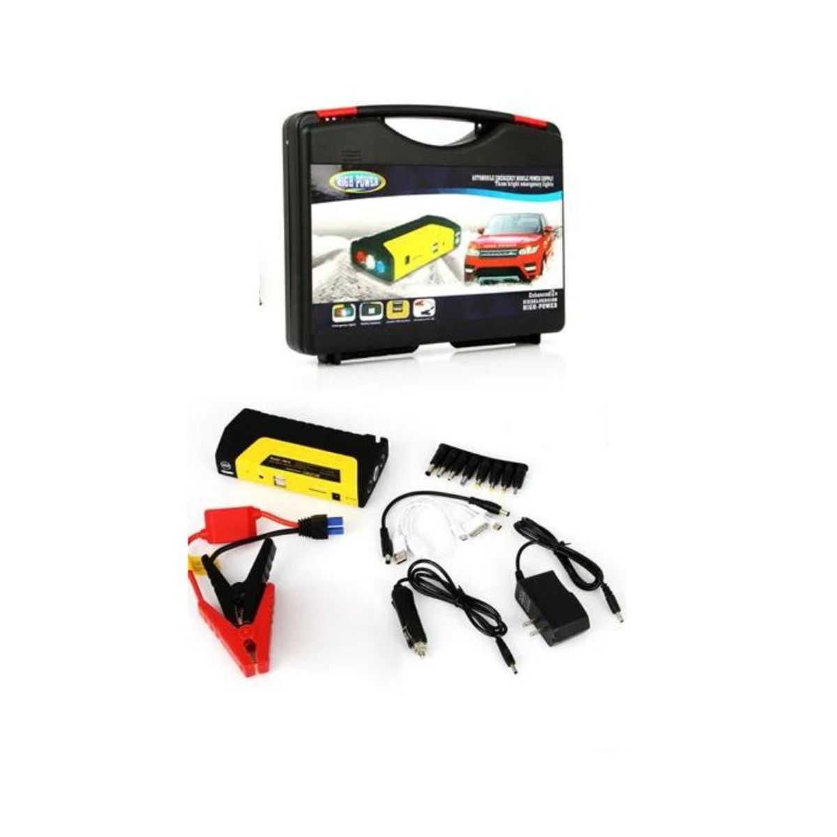 GENERICO - Arrancador De Batería Para Auto Martillo Linterna Cargador