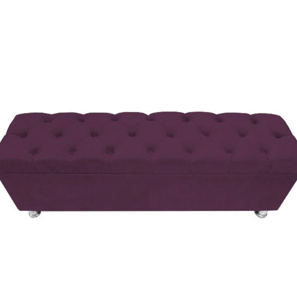 BARAKA HOME - Baúl Capitoneado Bunn 1 Plz - Purpura