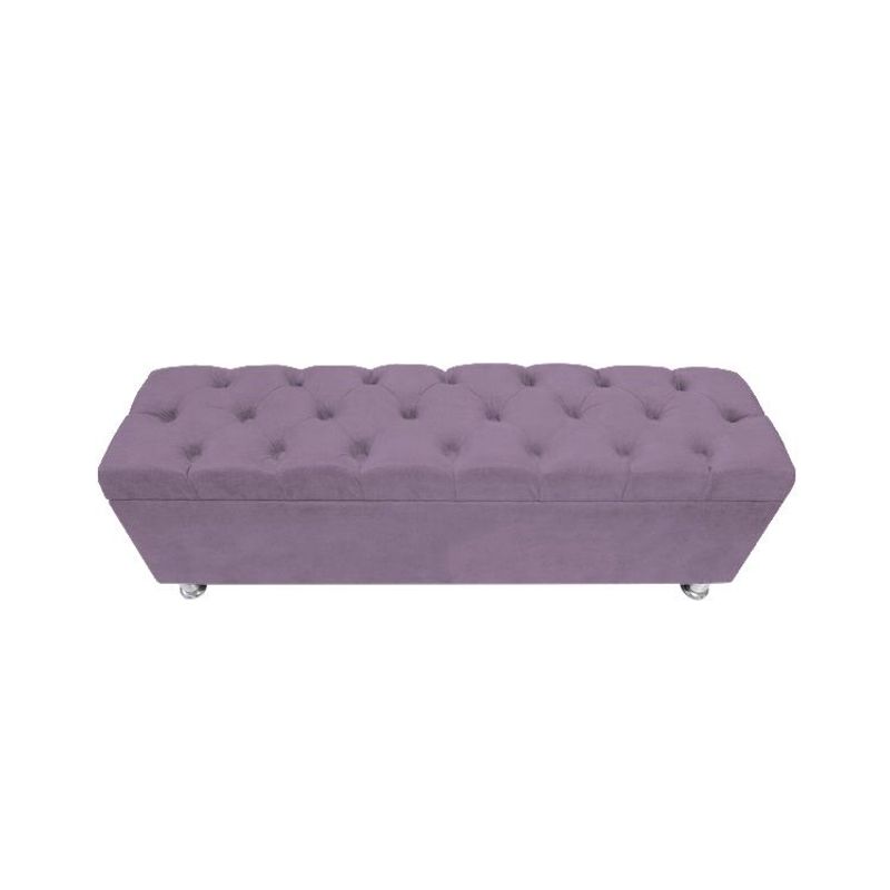 BARAKA HOME - Baúl Capitoneado Bunn 1 Plz - Lila