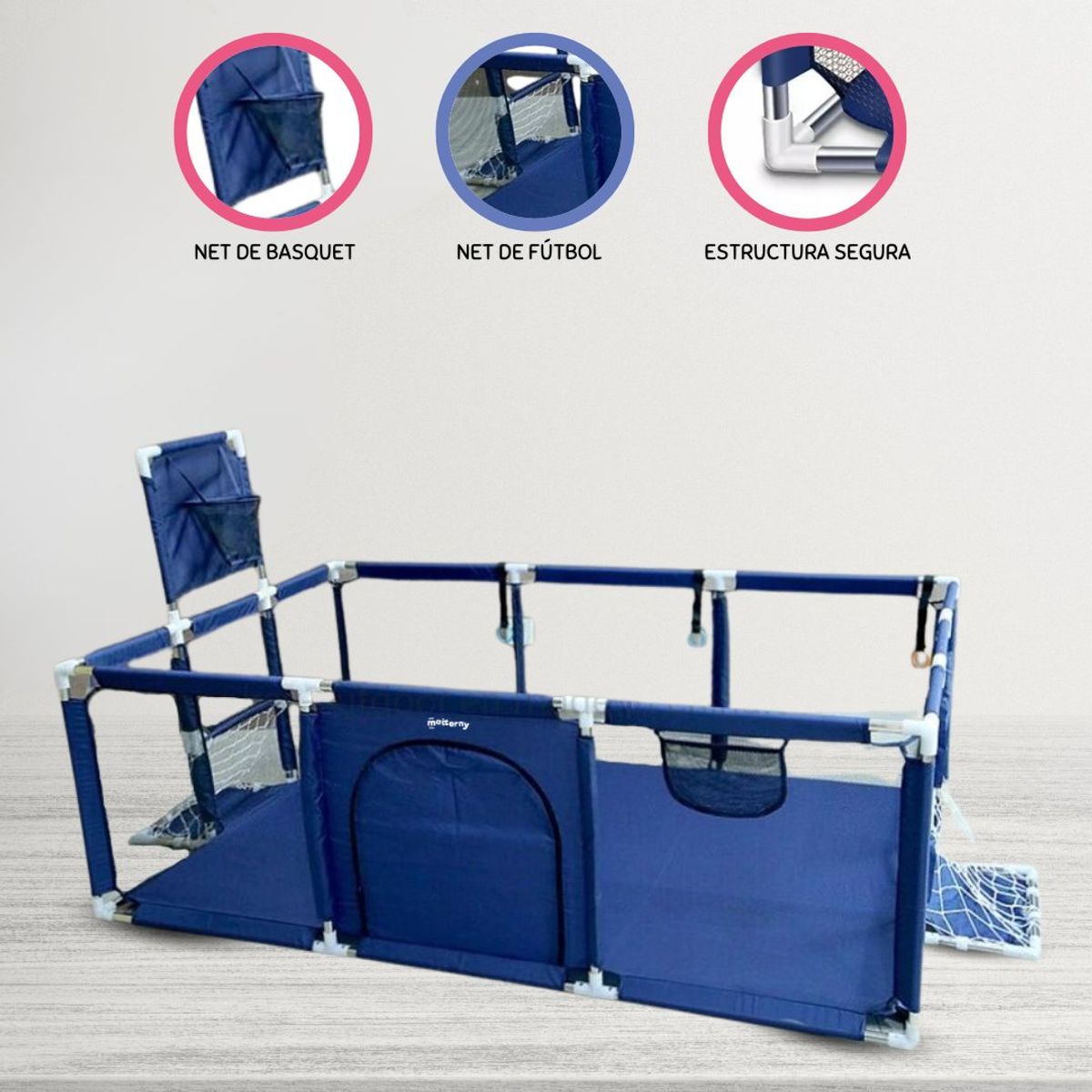 GENERICO - Corral de Juegos Desarmable 5 en 1 «PLAYPEN» Blue