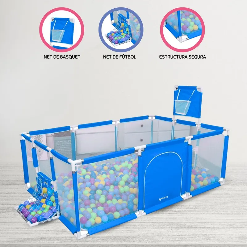 GENERICO - Corral de Juegos Desarmable 5 en 1 «PLAYPEN» Light Blue