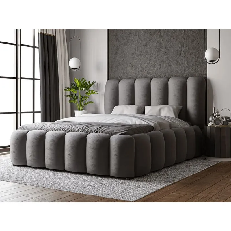 GENERICO - Cama Box Tarima Zafiro Grafito 2 plazas La Industria