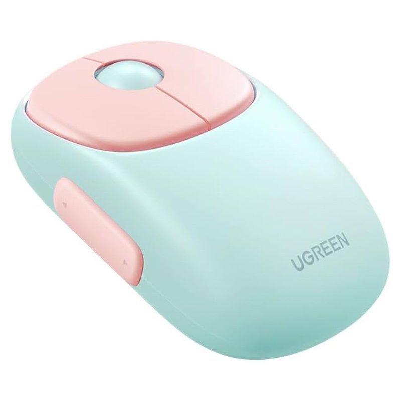 UGREEN - Mouse Inalámbrico Ugreen Recargable 2.4G & Bluetooth MU102 Rosa 15722