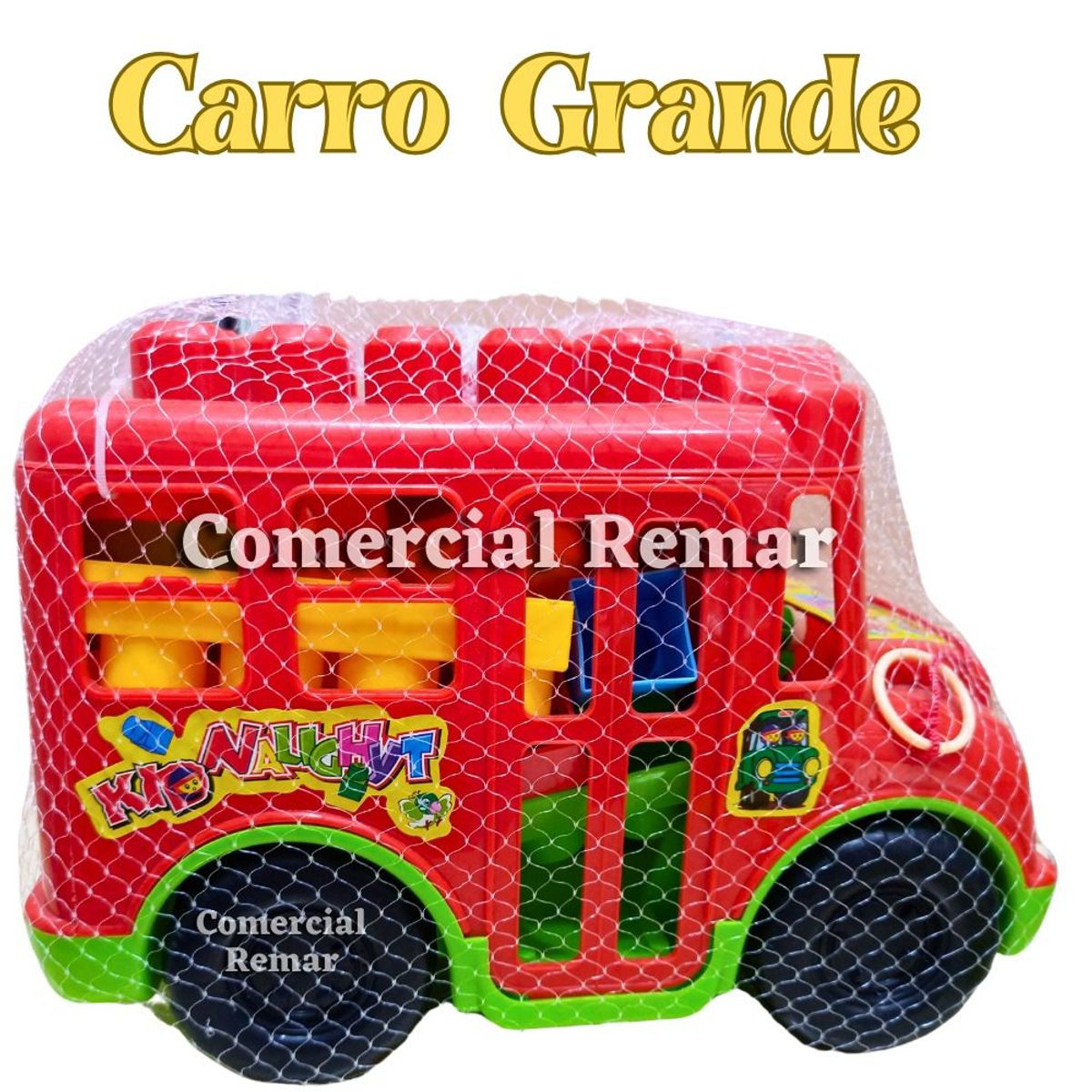 GENERICO - Carro con Bloques de Construcción Grande Juguete Didáctico