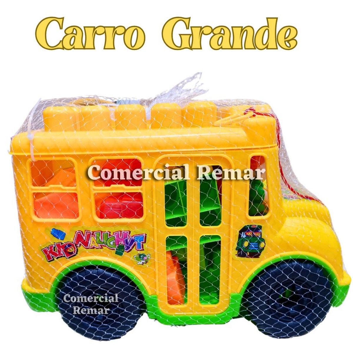 GENERICO - Carro con Bloques de Construcción Grande Juguete Didáctico