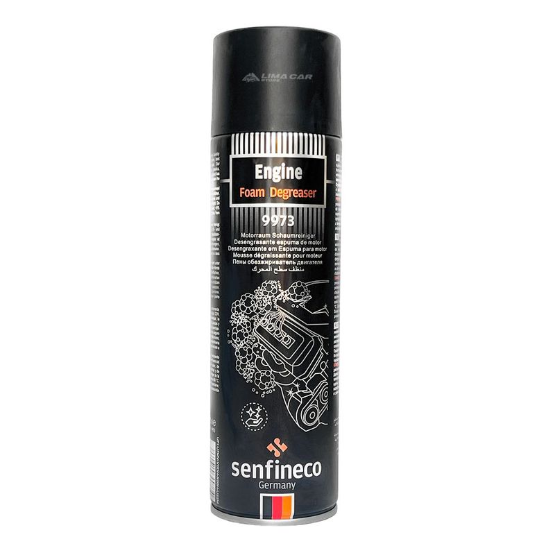 GENERICO - Desengrasante de motor 500ml Senfineco Spray Limpiador Alemán