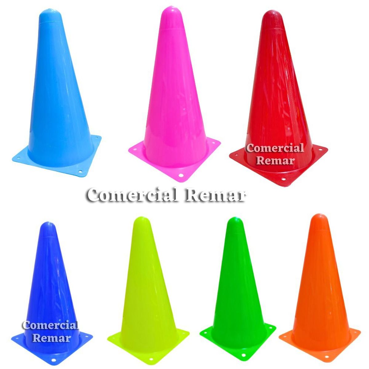 GENERICO - 12 Conos para Entrenamiento Educación Física Deportes