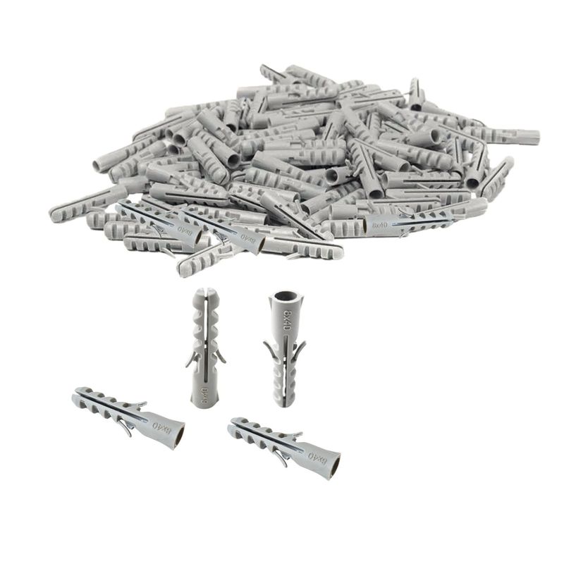 UYUSTOOLS - Tarugo de Nylon 8x40mm 50 unidades - Uyustools