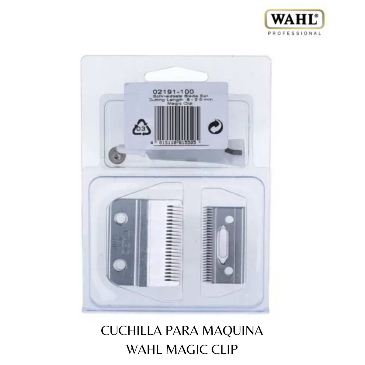 GENERICO - Cuchilla de Repuesto Wahl 0.8 mm-2.5 mm Magic Clip