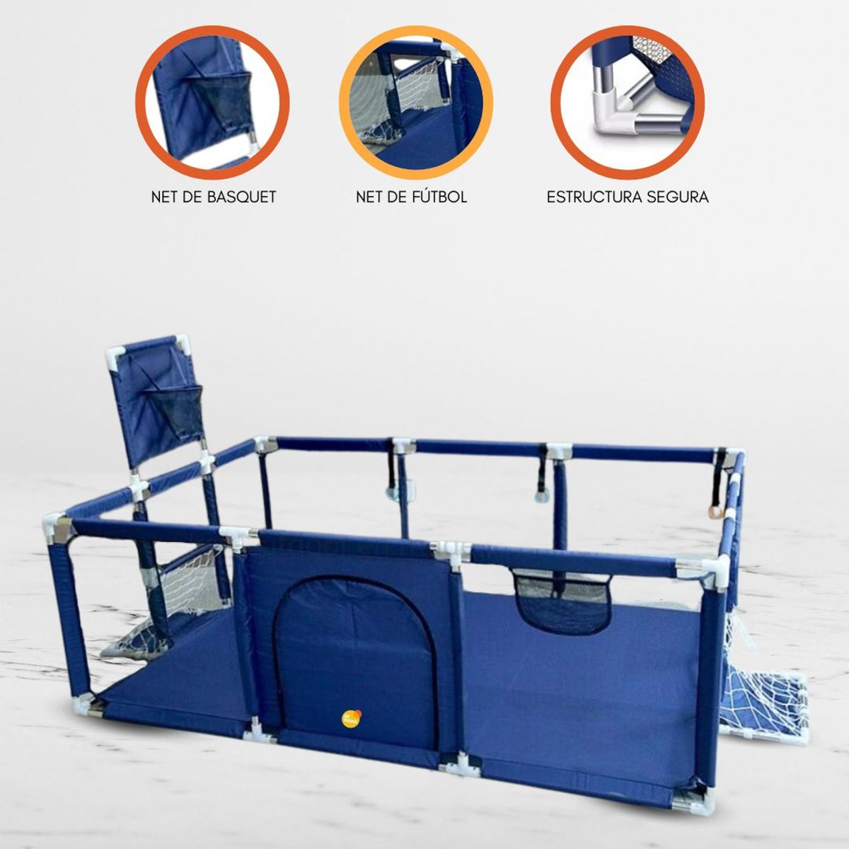 CUZKA - Corral de Juegos Desarmable 5 en 1 «PLAYPEN» Blue