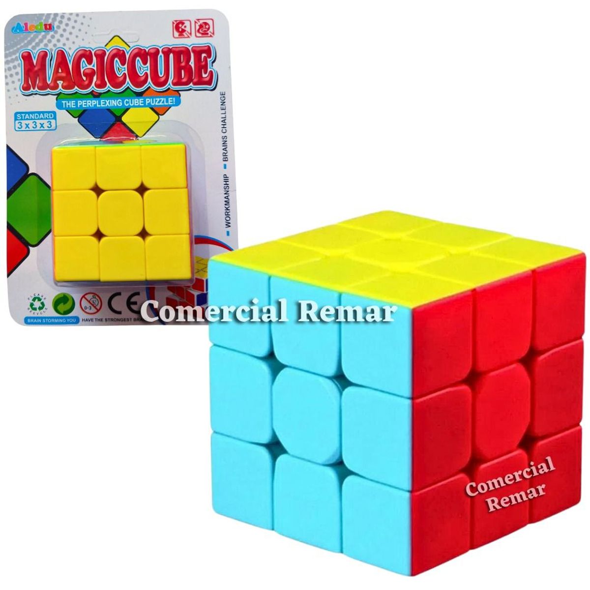 GENERICO - Cubo de Rubik 3x3 Clásico Cubo Mágico Juego Didáctico