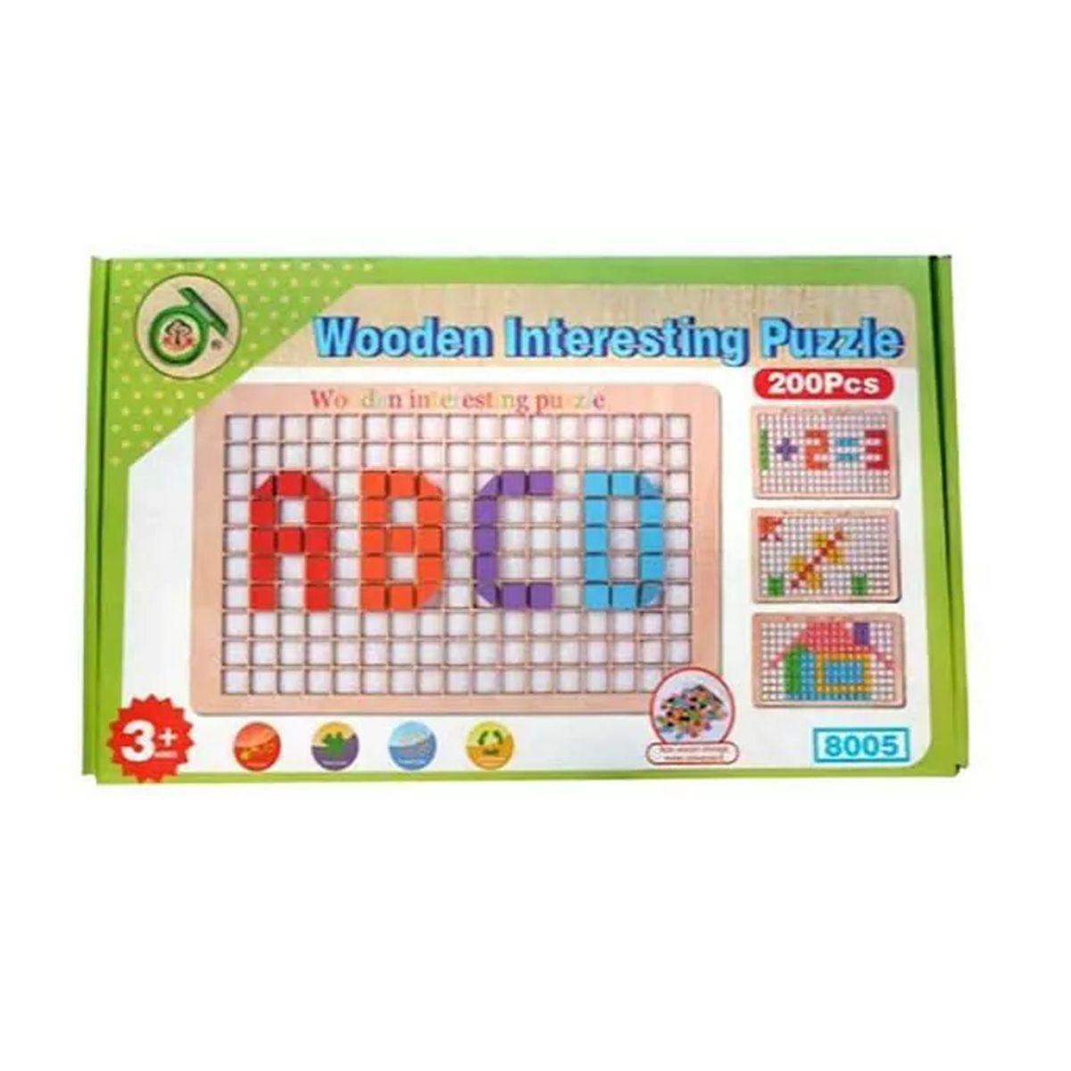 GENERICO - Juguete Didáctico Tablero Mosaico ABC 200 Pcs